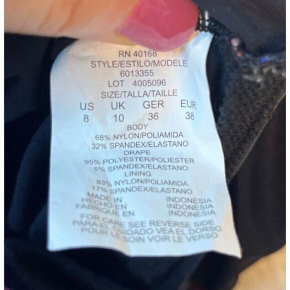 Magicsuit Women's Swimsuit Black‎ Floral Slimming Flower Bomb Lisa Size 8 - Picture 10 of 11